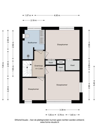 Floorplan - Wethouder Robaardstraat 22, 7906 AV Hoogeveen